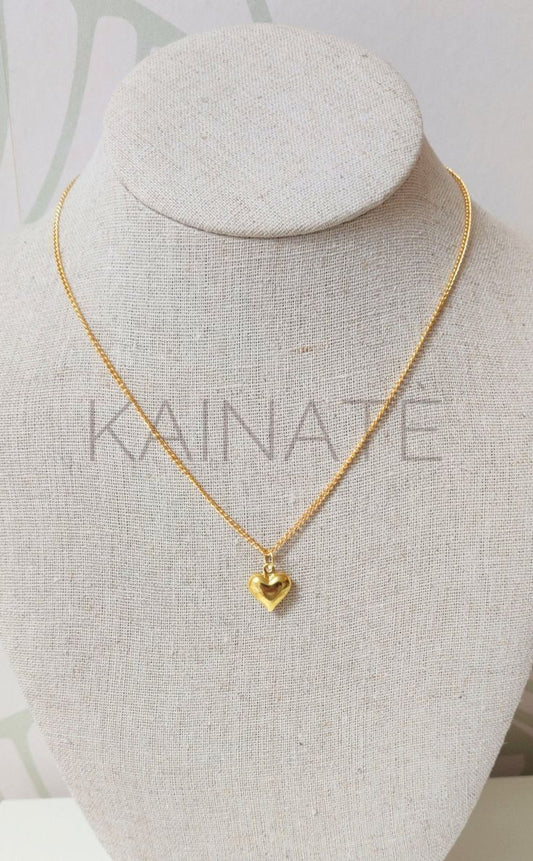 Golden Heart Pendant – Trendy, Waterproof & Tarnish-Free
