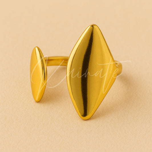 Eclipse Open Ring – 18K Gold-Plated Stainless Steel